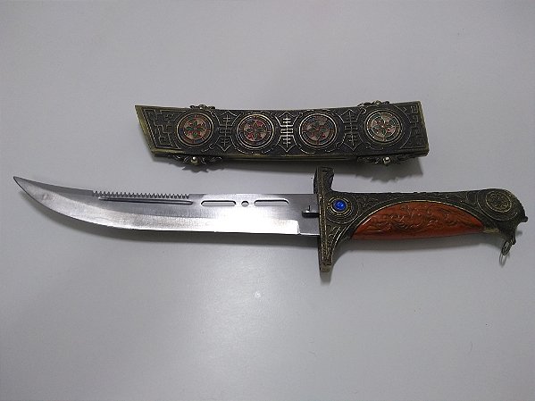 Faca Antiga em Inox e com Bainha