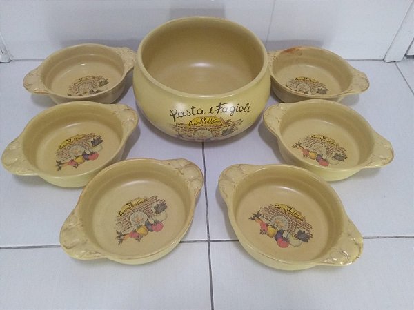 Cumbuca Tijela Para Espaguete 7 Peças