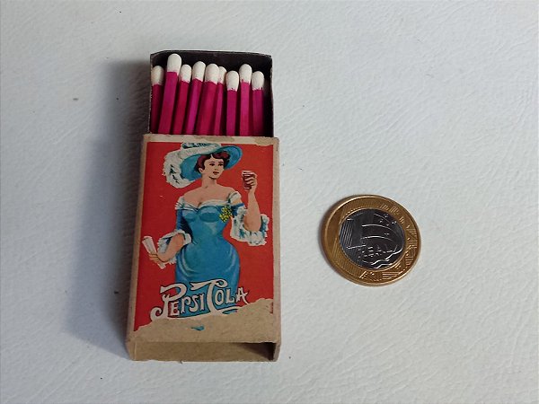 Caixa de Fósforos Pepsi Cola Anos 1970