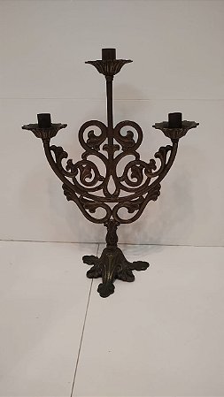 Candelabro em Bronze Clássico Anos 70