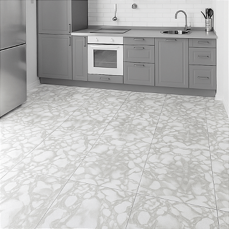 Piso Vinilico Auto-colante Chão Caixa 5m² - Marmo White