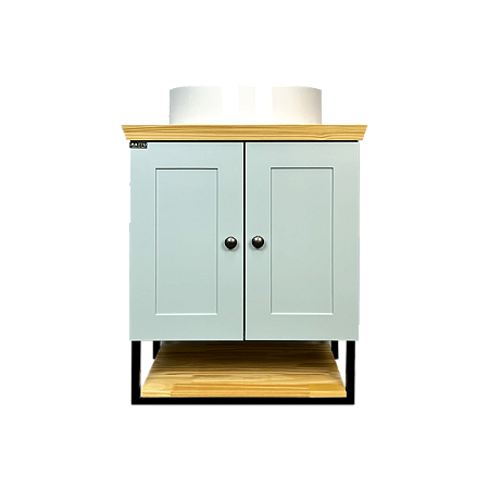 Gabinete Banheiro Nordic 60cm Parte Baixo com Cuba - Aqcua