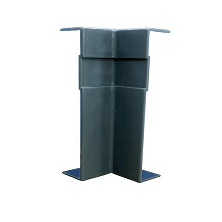 Canto Interno 7cm para Rodapé Real Pvc - Cinza