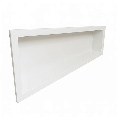 Nicho para Banheiro Embutir 30x90 Metasul - Branco