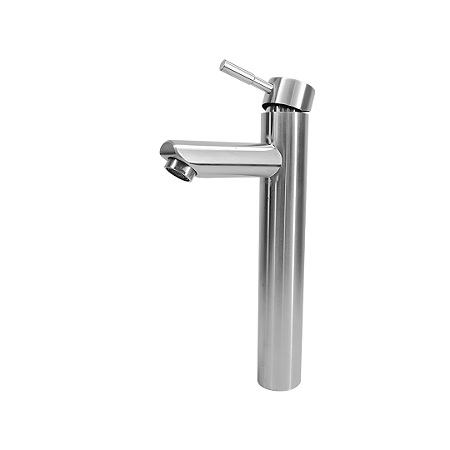 Torneira Monocomando Banheiro Alta Aço Inox F2002 Redonda - Escovado