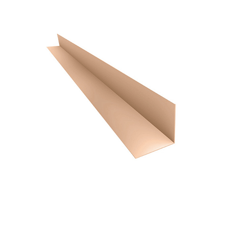 Cantoneira de Parede Perfil em V 2,5cm Barra 1 Metro - Carvalho