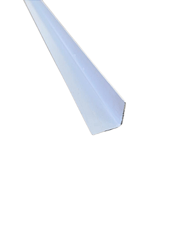 Cantoneira de Parede Perfil em V 2,5cm Barra 1 Metro - Branco