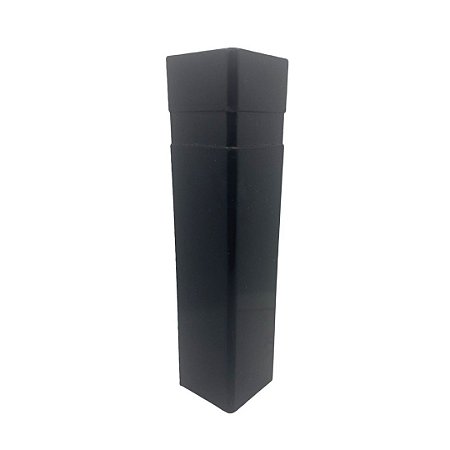 Canto Externo 15cm para Rodapé Real Pvc - Preto