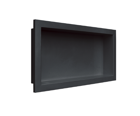 Nicho para Banheiro Embutir Vulcano 30x60 Metasul - Preto