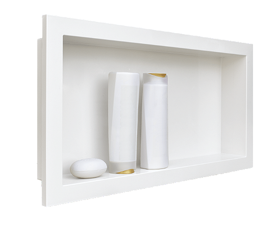 Nicho para Banheiro Embutir 30x60 Metasul - Branco
