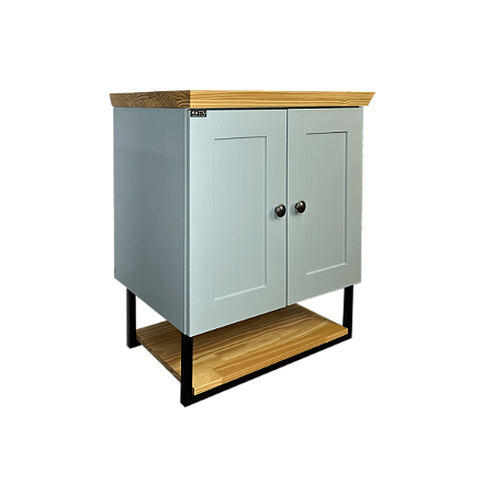 Gabinete Banheiro Nordic 60cm Parte Baixo Sem Cuba - Aqcua