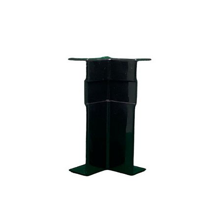 Canto Interno 7cm para Rodapé Real Pvc - Preto