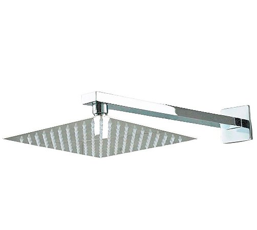 Ducha Chuveiro Frio Slim Quadrado Inox S1013 20cm