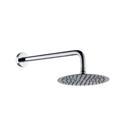 Ducha Chuveiro Frio Slim Redondo Inox S1009 20cm - Cromado