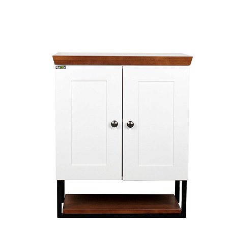 Gabinete Banheiro Nordic 60cm Parte Baixo Sem Cuba - Branco