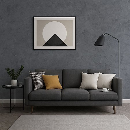 Papel de Parede Adesivo Autocolante 5m - Cimento Queimado