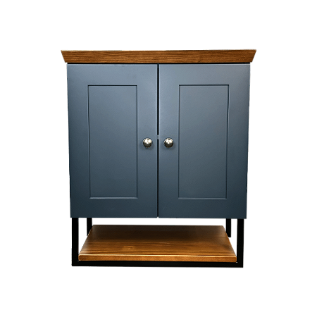 Gabinete Banheiro Nordic 60cm Parte Baixo Sem Cuba - Petroleo