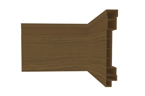 Rodapé de Pvc Plasbil Nobre 10cm Barra 2,4m - Ipe