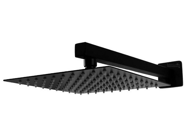Ducha Chuveiro Frio Slim Quadrado Blacks1013b 20cm - Black