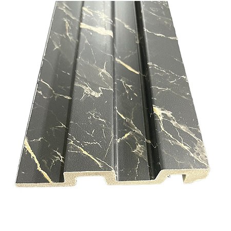 Painel Ripado Poliestireno Kit 2 Barras 1,35x0,12 - Grafite