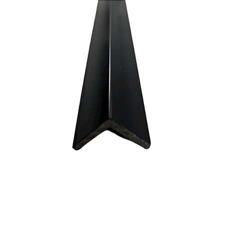 Cantoneira de Parede Poliestireno 2,5cm Preto Barra 1 Metro