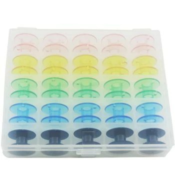 Estojo com 25 Carretilhas Baixa Plásticas Coloridas