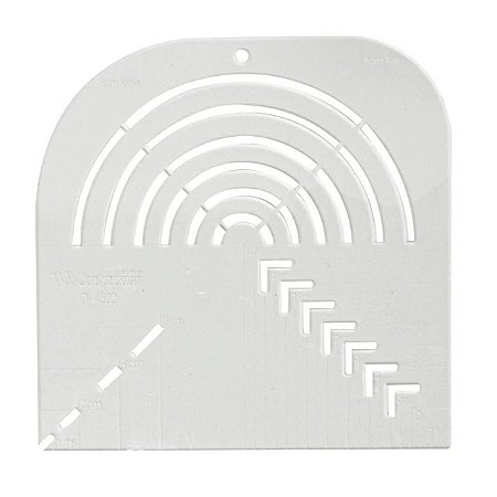 Régua Gabarito Curva e Canto Mitrado