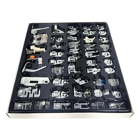 Kit De Calcadores Sapatas Multiuso Para Máquinas Domésticas 52 Peças