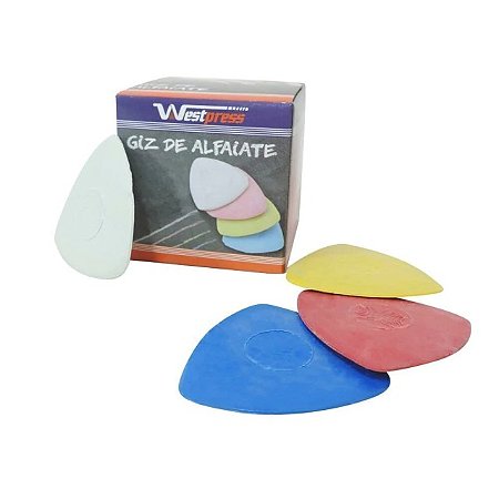 Giz Colorido Alfaiate para Marcar Tecido Costura 10 Unidades