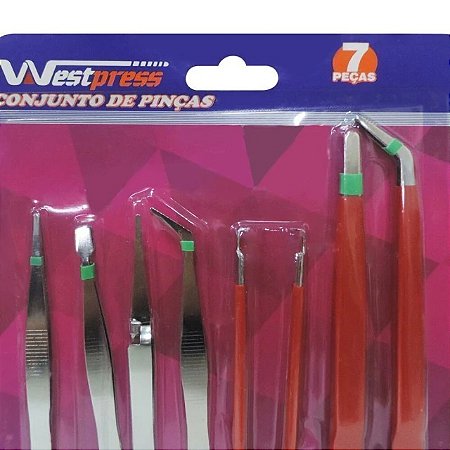 Kit de Pinças com 7 Peças
