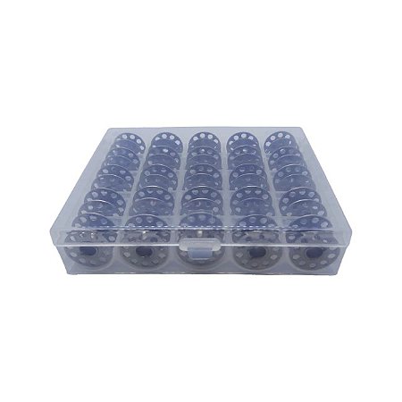 Porta Bobina Estojo com 25 Bobinas Metálicas