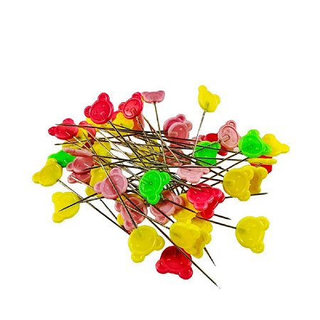 Alfinete para Patchwork cabeça de Urso Grande 50 unidades