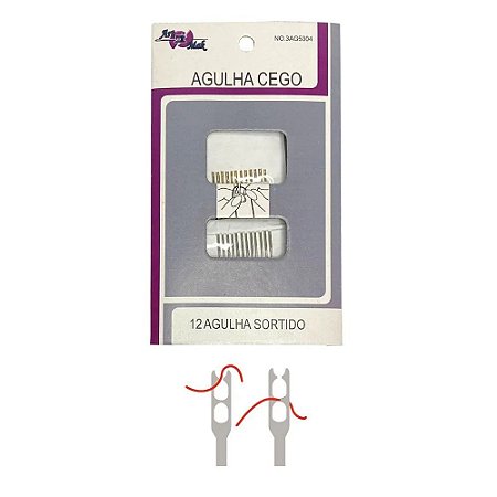 Agulha de Mão Cego 12 unidades Sortidas