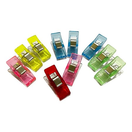 10 Mini Prendedores Clipes para Patchwork Costura