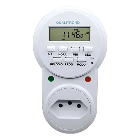 Timer Temporizador Digirtal Programável Tomada Bivolt Qtd01