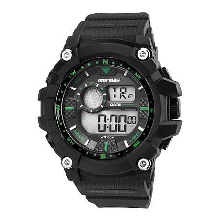 Relógio Digital Masculino Mormaii Original Grande a Prova d&#39;água C/Garantia