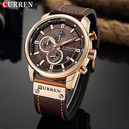 Marca superior de luxo cronógrafo relógio quartzo masculino relógios esportivos