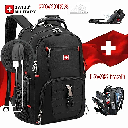 Suíço 17 &quot;mochila portátil à prova de água porta de carga usb estilo suíço