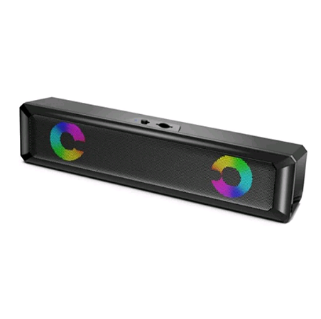 Caixa de Som Soundbar Profissional Iluminação LED Gamer Computador PC Notebook Tv P2/USB