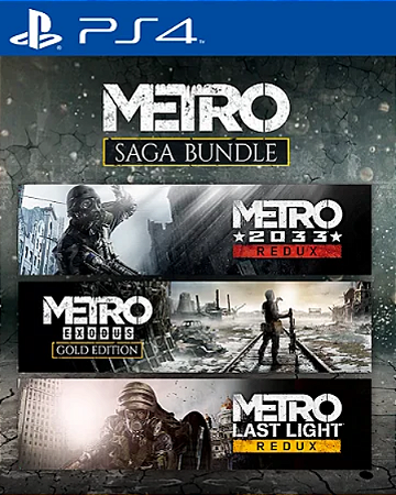 Conjunto Metro Saga PS4 Mídia Digital