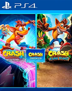 CRASH TRILOGIA + CRASH BANDICOOT 4 PS4 MÍDIA DIGITAL
