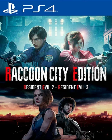 RESIDENT EVIL RACCOON CITY EDITION (2+3 REMAKE) PS4 Mídia Digital