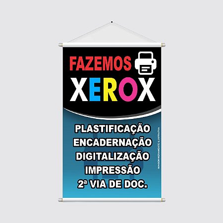 Banner Vertical 40x60cm - FAZEMOS XEROX - Plastificação, Encadernação, Impressão e Serviços de Gráfica Rápida