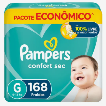 Fraldas Pampers Confort Sec