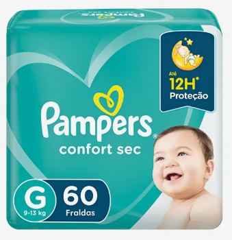 Fraldas Pampers Confort Sec