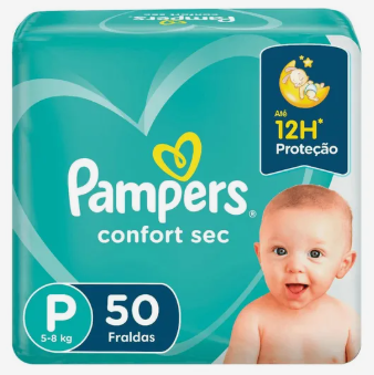 Fraldas Pampers Confort Sec