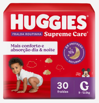Fraldas Huggies Supreme Care