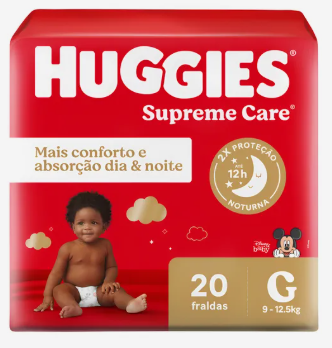 Fraldas Huggies Supreme Care
