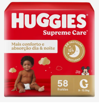 Fraldas Huggies Supreme Care