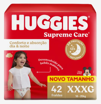 Fraldas Huggies Supreme Care